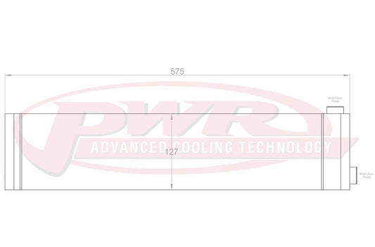 PWR Extruded Tube Engine Oil Cooler (Mazda RX7 FC Series 4-5 85-92)
